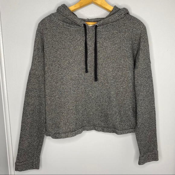MADEWELL Marled Gray Tone Hoodie Sweatshirt - Picture 2 of 6